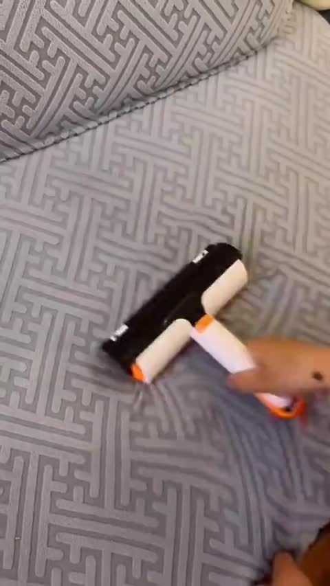 The same roller used on an upholstered cushion